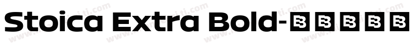 Stoica Extra Bold字体转换